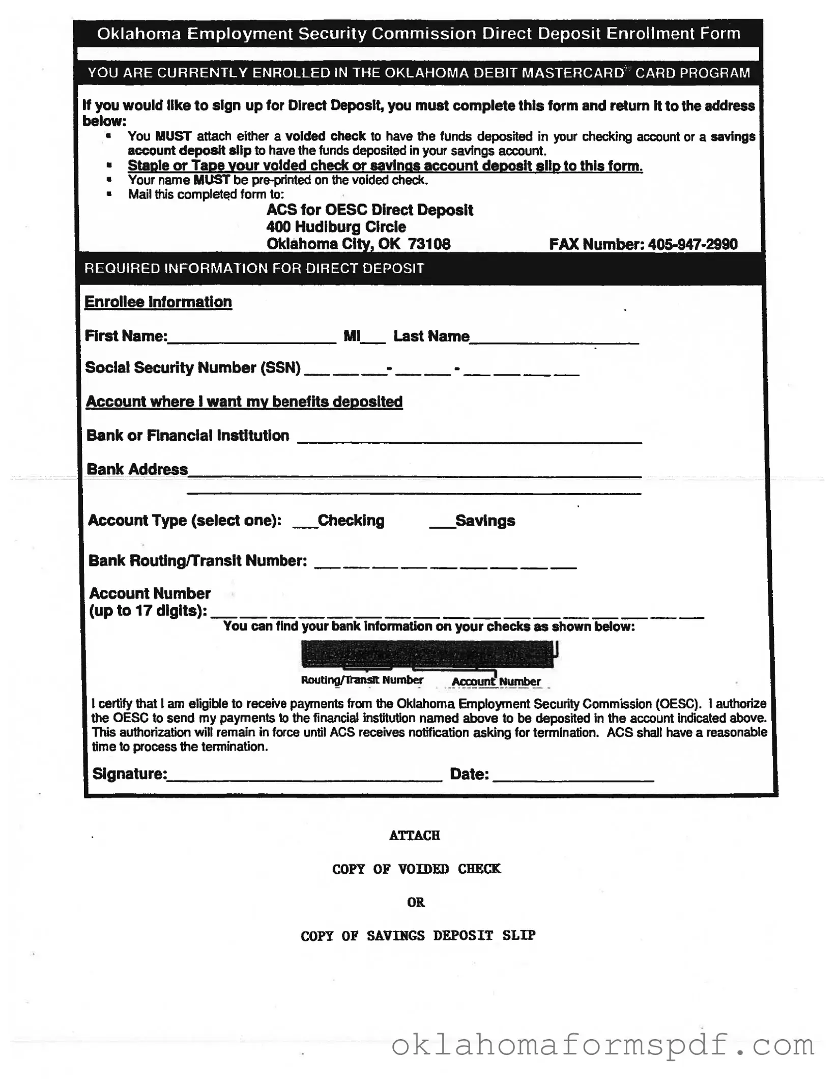 Fill Out a Valid Employment Oklahoma Form