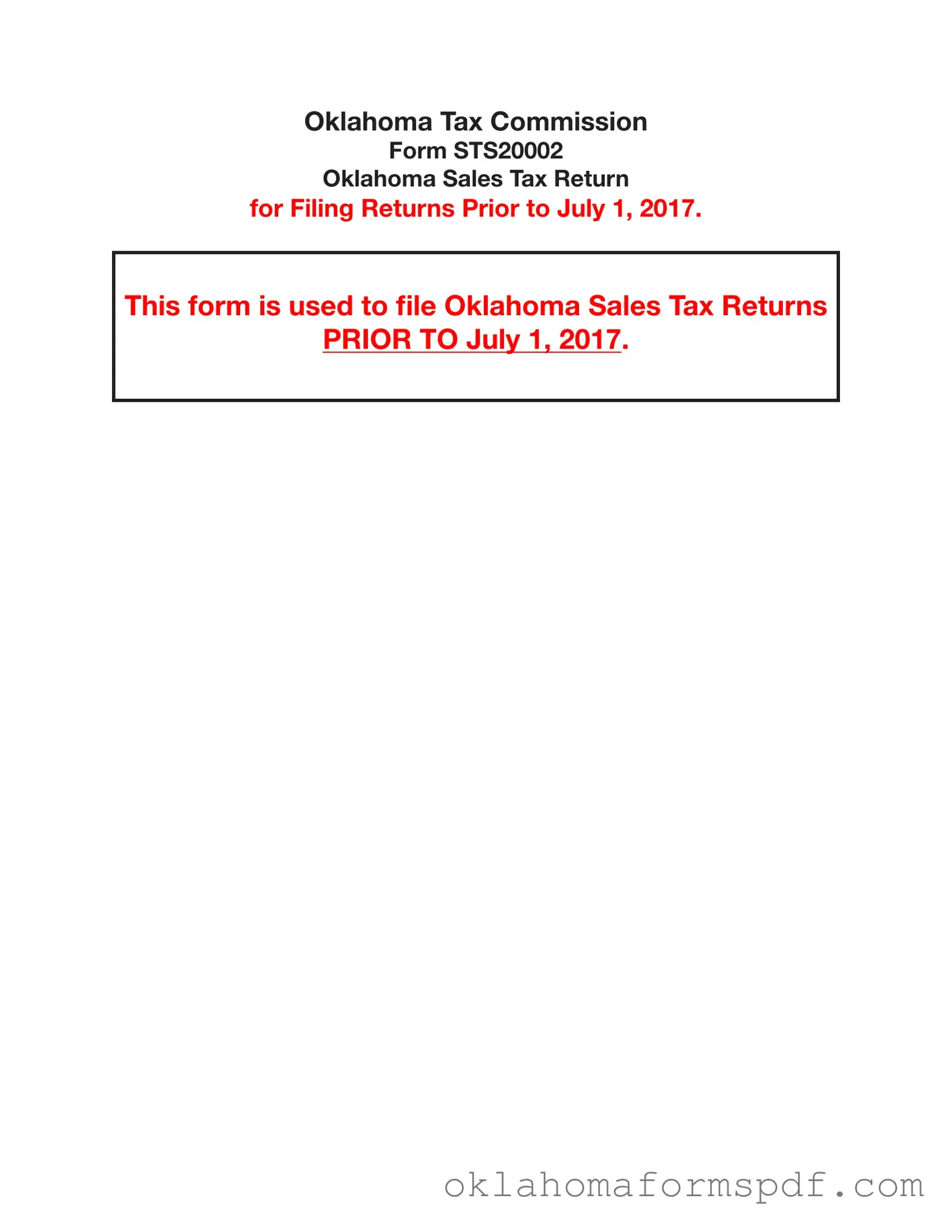 Fill Out a Valid Oklahoma Sales Form